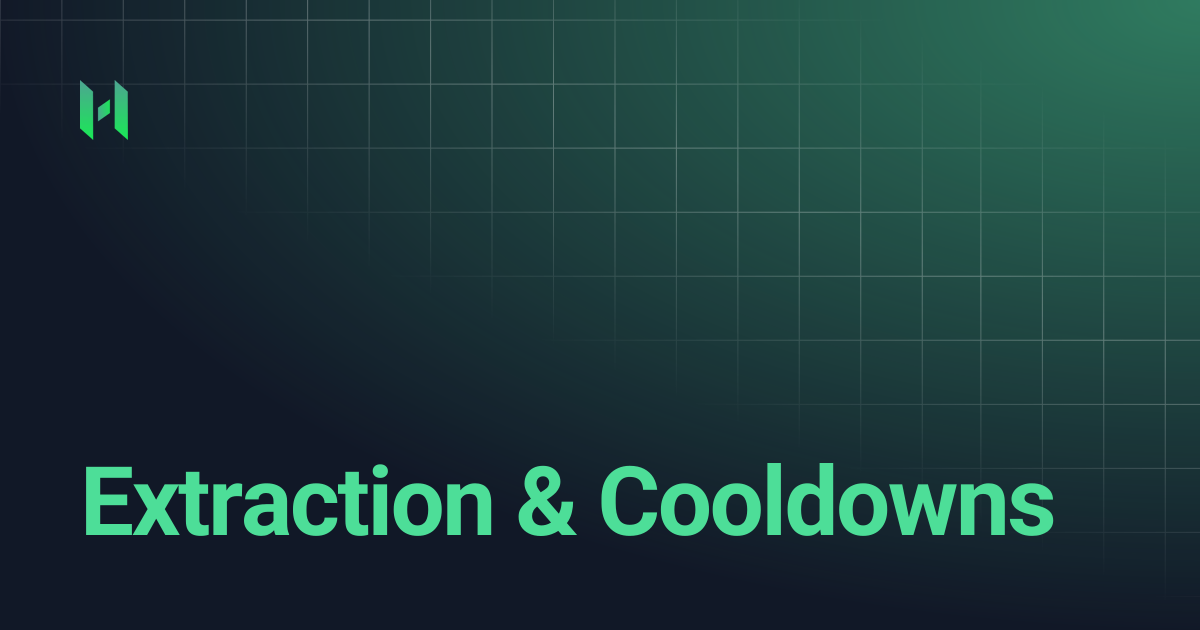 Extraction & Cooldowns | Hashed Docs